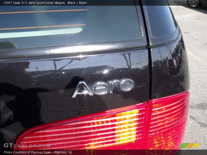 Black / Black 2007 Saab 9-5 Aero SportCombi Wagon