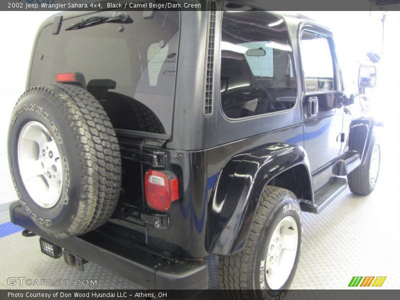 Black / Camel Beige/Dark Green 2002 Jeep Wrangler Sahara 4x4