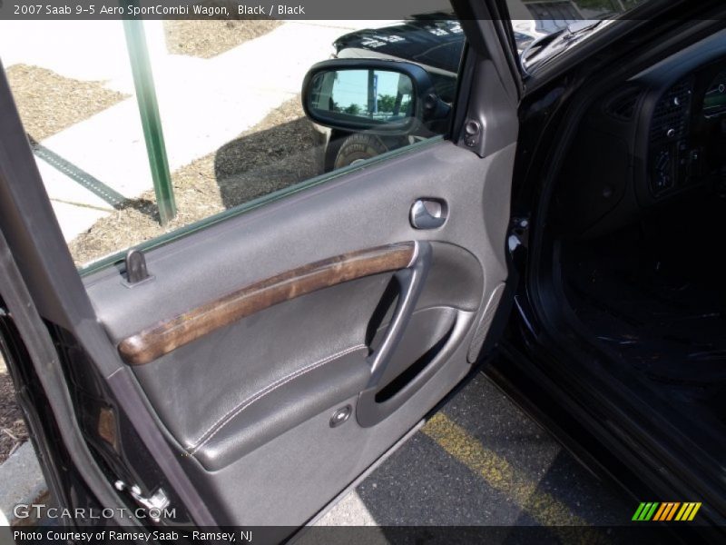 Black / Black 2007 Saab 9-5 Aero SportCombi Wagon