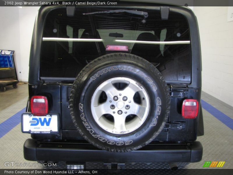 Black / Camel Beige/Dark Green 2002 Jeep Wrangler Sahara 4x4