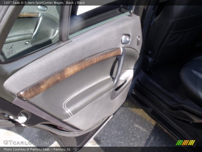 Black / Black 2007 Saab 9-5 Aero SportCombi Wagon