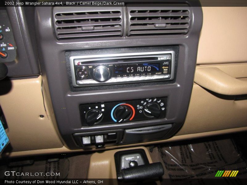 Black / Camel Beige/Dark Green 2002 Jeep Wrangler Sahara 4x4