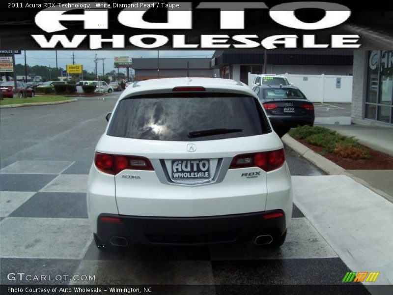 White Diamond Pearl / Taupe 2011 Acura RDX Technology