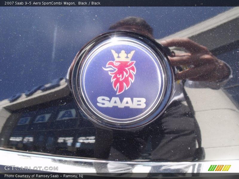 Black / Black 2007 Saab 9-5 Aero SportCombi Wagon