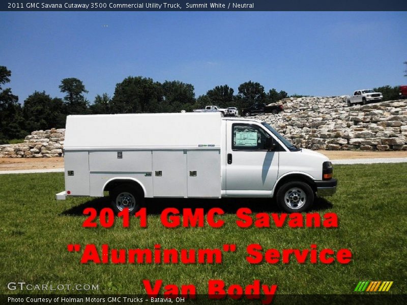 Summit White / Neutral 2011 GMC Savana Cutaway 3500 Commercial Utility Truck