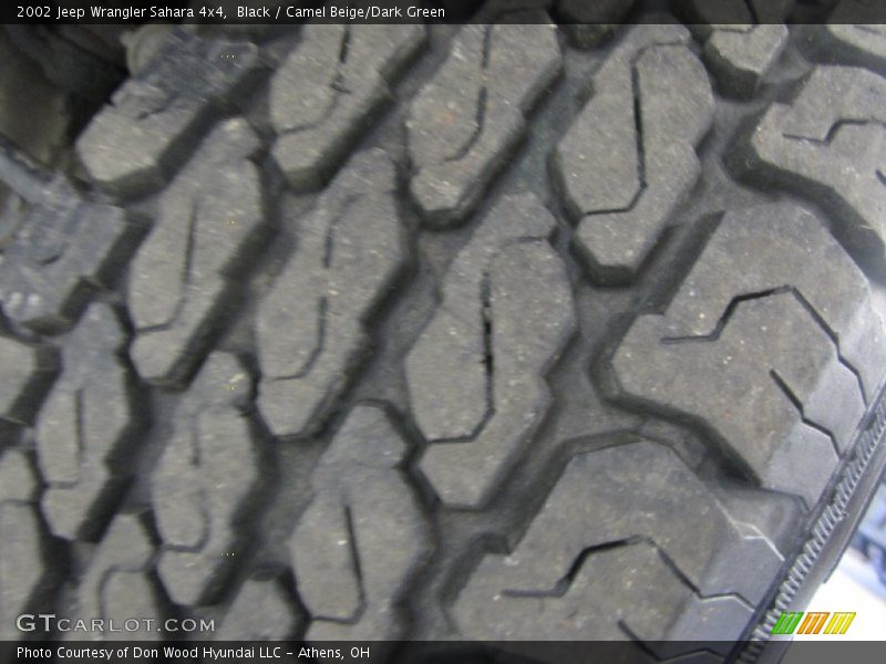 Black / Camel Beige/Dark Green 2002 Jeep Wrangler Sahara 4x4
