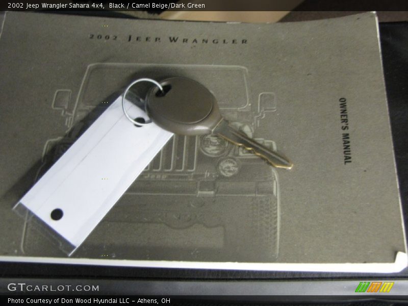 Black / Camel Beige/Dark Green 2002 Jeep Wrangler Sahara 4x4