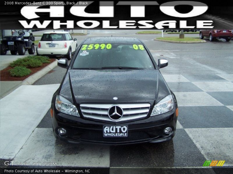 Black / Black 2008 Mercedes-Benz C 300 Sport