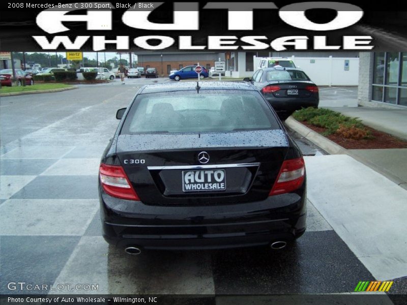 Black / Black 2008 Mercedes-Benz C 300 Sport
