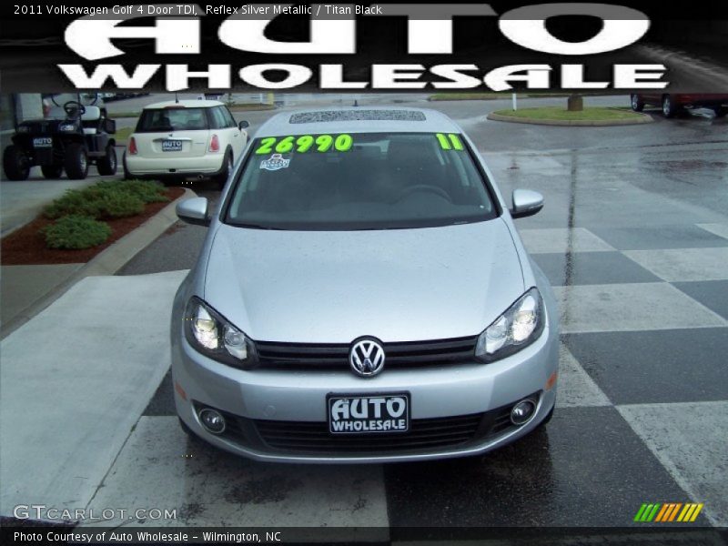 Reflex Silver Metallic / Titan Black 2011 Volkswagen Golf 4 Door TDI