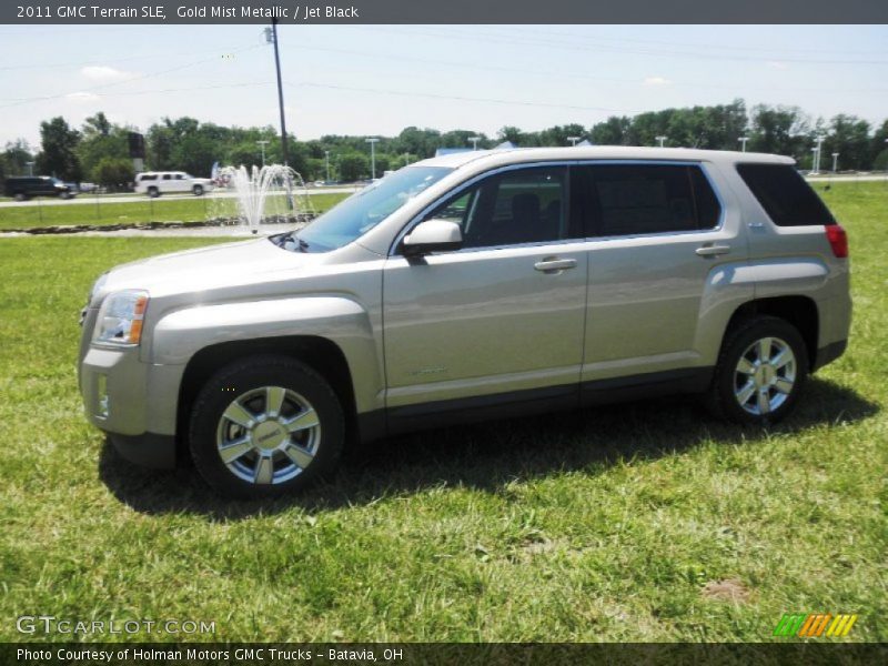 Gold Mist Metallic / Jet Black 2011 GMC Terrain SLE