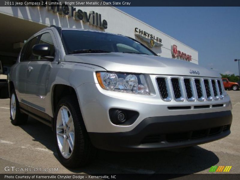 Bright Silver Metallic / Dark Slate Gray 2011 Jeep Compass 2.4 Limited