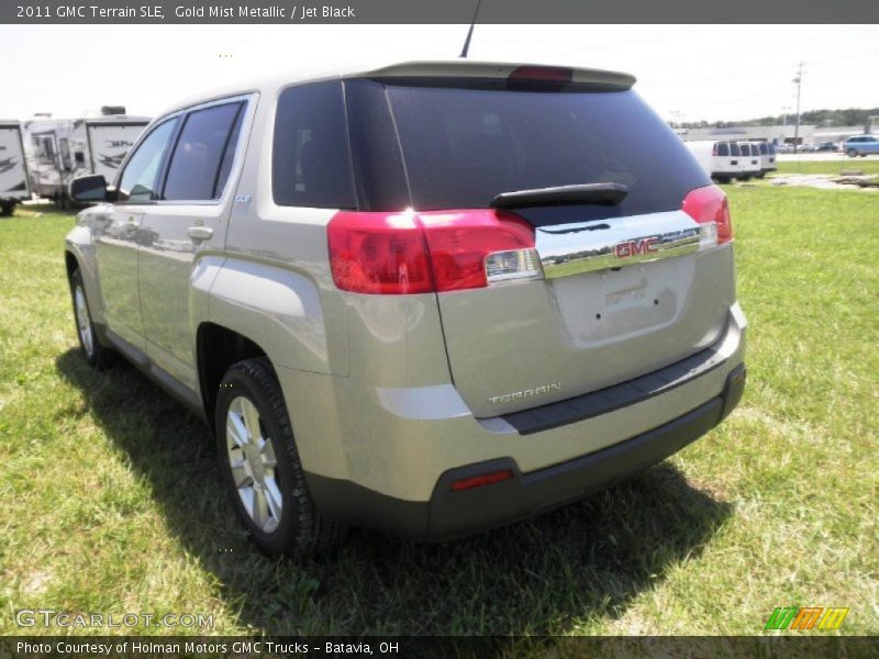 Gold Mist Metallic / Jet Black 2011 GMC Terrain SLE