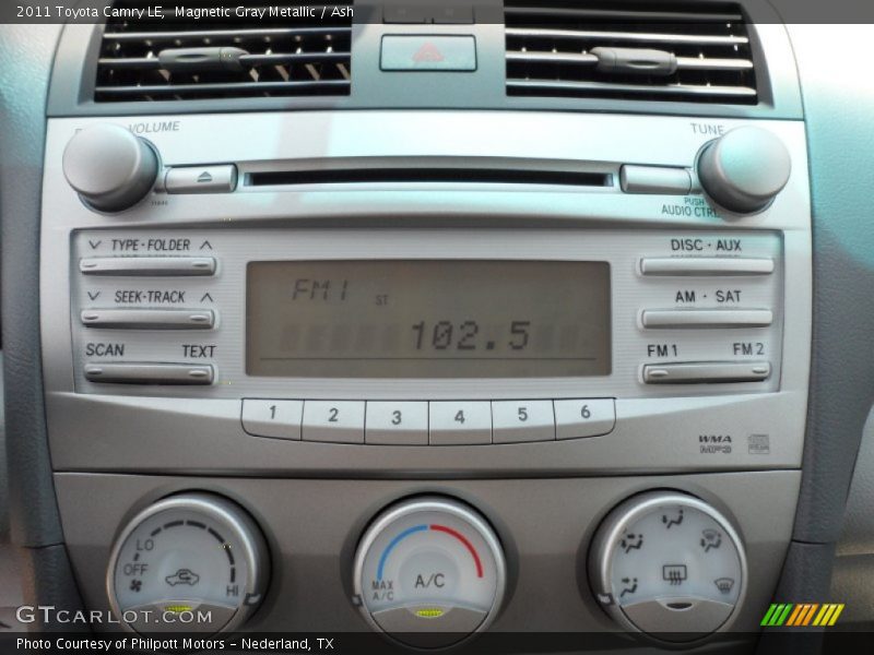 Magnetic Gray Metallic / Ash 2011 Toyota Camry LE