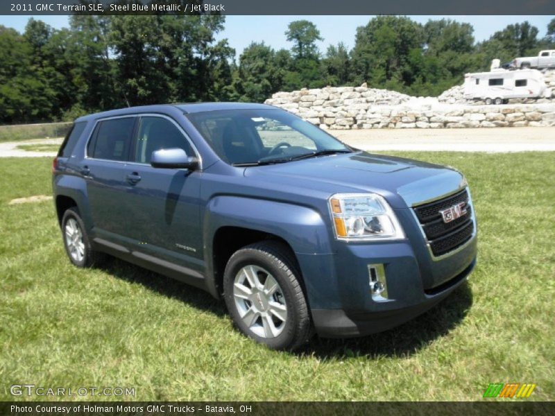 Steel Blue Metallic / Jet Black 2011 GMC Terrain SLE