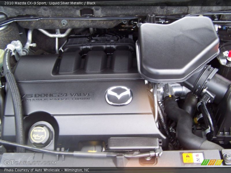 Liquid Silver Metallic / Black 2010 Mazda CX-9 Sport