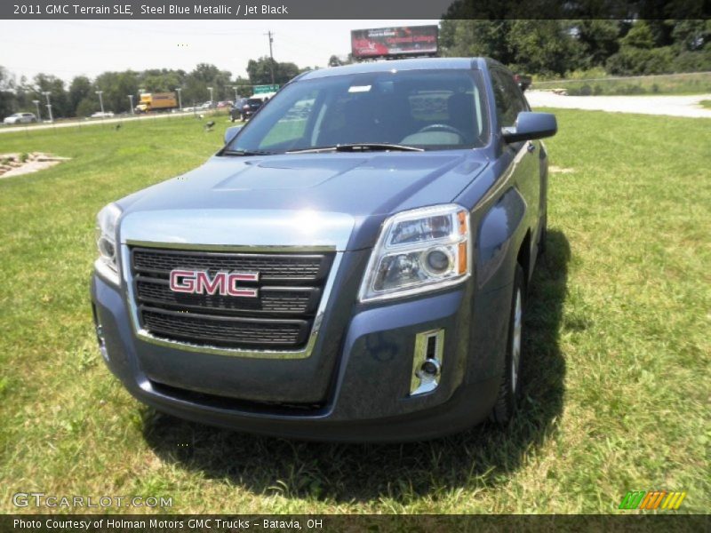 Steel Blue Metallic / Jet Black 2011 GMC Terrain SLE