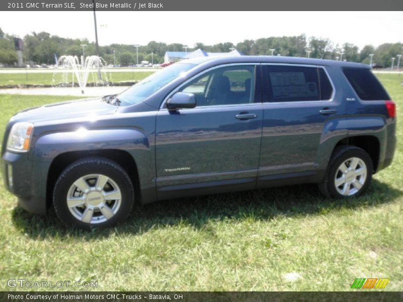 Steel Blue Metallic / Jet Black 2011 GMC Terrain SLE