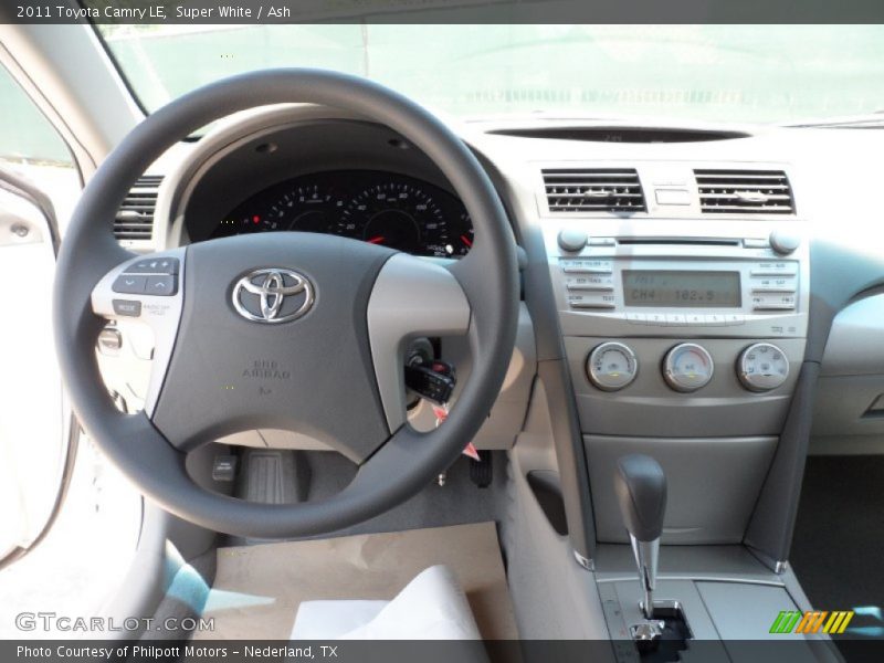 Super White / Ash 2011 Toyota Camry LE
