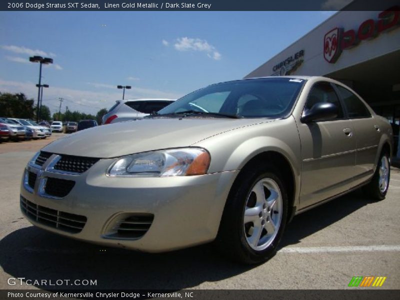 Linen Gold Metallic / Dark Slate Grey 2006 Dodge Stratus SXT Sedan