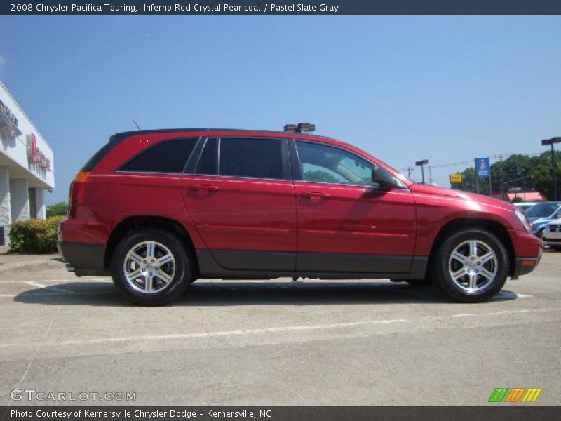 Inferno Red Crystal Pearlcoat / Pastel Slate Gray 2008 Chrysler Pacifica Touring