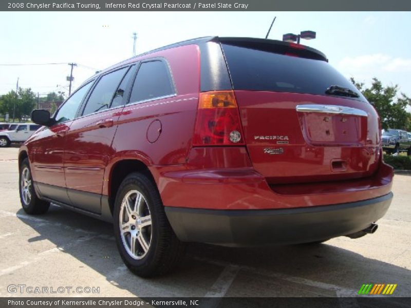 Inferno Red Crystal Pearlcoat / Pastel Slate Gray 2008 Chrysler Pacifica Touring