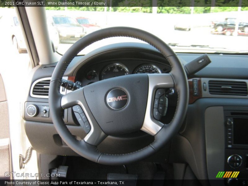 White Diamond Tintcoat / Ebony 2011 GMC Yukon SLT