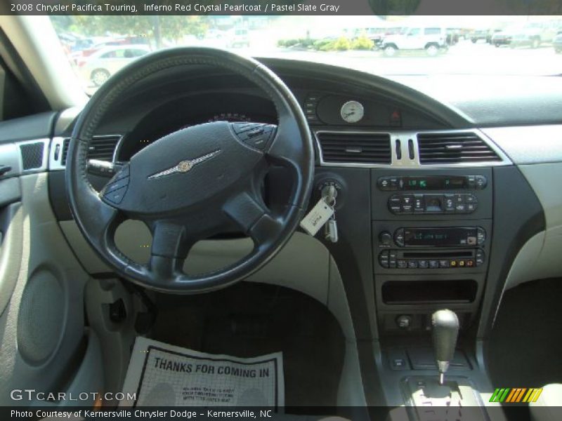 Inferno Red Crystal Pearlcoat / Pastel Slate Gray 2008 Chrysler Pacifica Touring