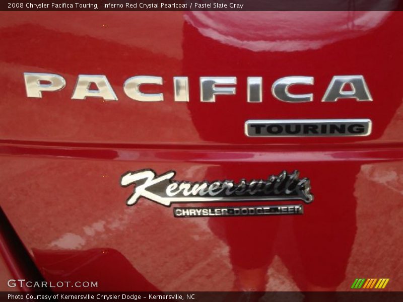 Inferno Red Crystal Pearlcoat / Pastel Slate Gray 2008 Chrysler Pacifica Touring