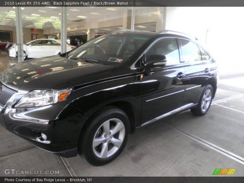 Black Sapphire Pearl / Black/Brown Walnut 2010 Lexus RX 350 AWD
