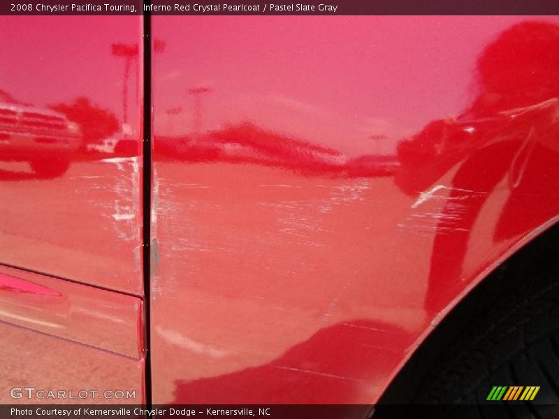 Inferno Red Crystal Pearlcoat / Pastel Slate Gray 2008 Chrysler Pacifica Touring