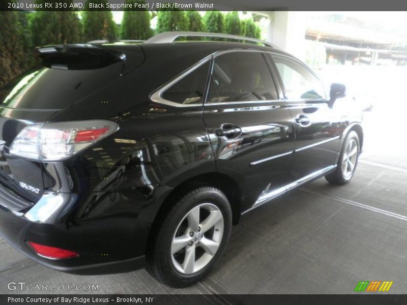 Black Sapphire Pearl / Black/Brown Walnut 2010 Lexus RX 350 AWD