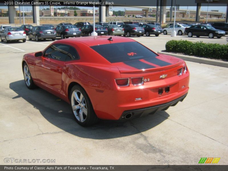 Inferno Orange Metallic / Black 2010 Chevrolet Camaro SS Coupe