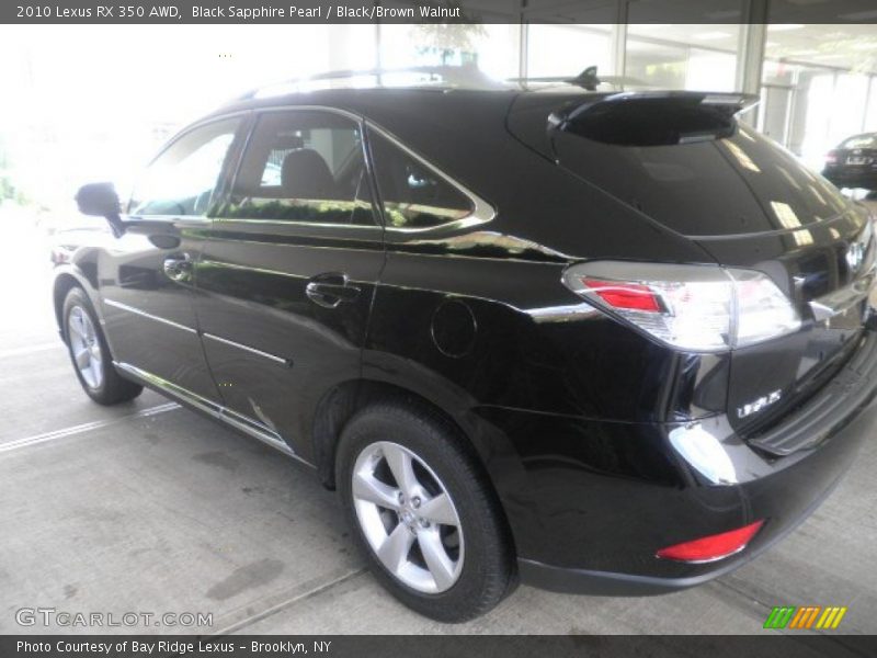 Black Sapphire Pearl / Black/Brown Walnut 2010 Lexus RX 350 AWD