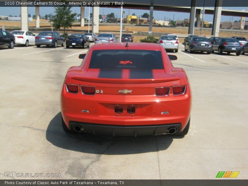 Inferno Orange Metallic / Black 2010 Chevrolet Camaro SS Coupe