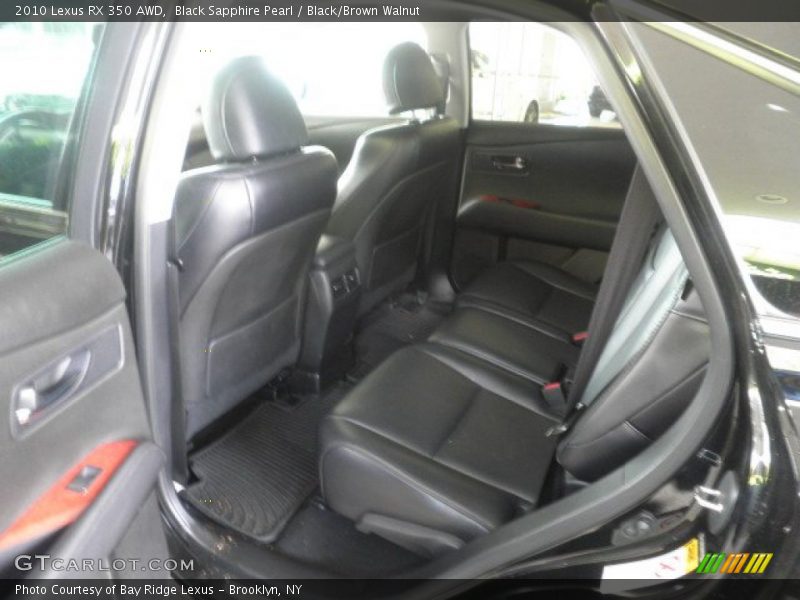 Black Sapphire Pearl / Black/Brown Walnut 2010 Lexus RX 350 AWD