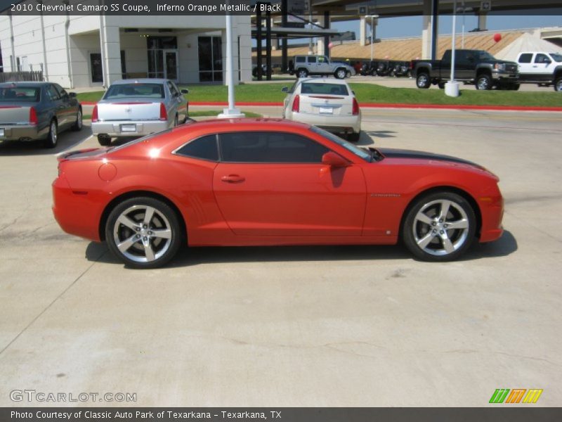Inferno Orange Metallic / Black 2010 Chevrolet Camaro SS Coupe
