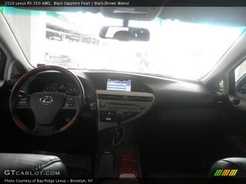 Black Sapphire Pearl / Black/Brown Walnut 2010 Lexus RX 350 AWD