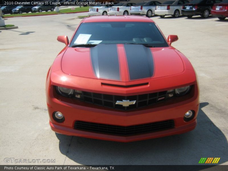 Inferno Orange Metallic / Black 2010 Chevrolet Camaro SS Coupe