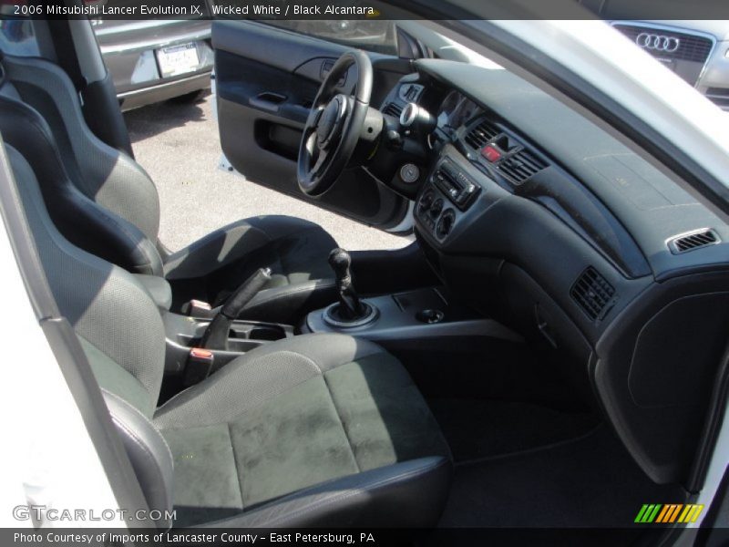  2006 Lancer Evolution IX Black Alcantara Interior