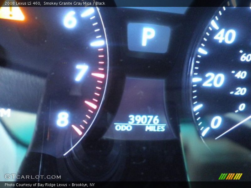 Smokey Granite Gray Mica / Black 2008 Lexus LS 460