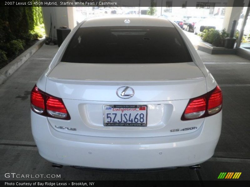 Starfire White Pearl / Cashmere 2007 Lexus GS 450h Hybrid