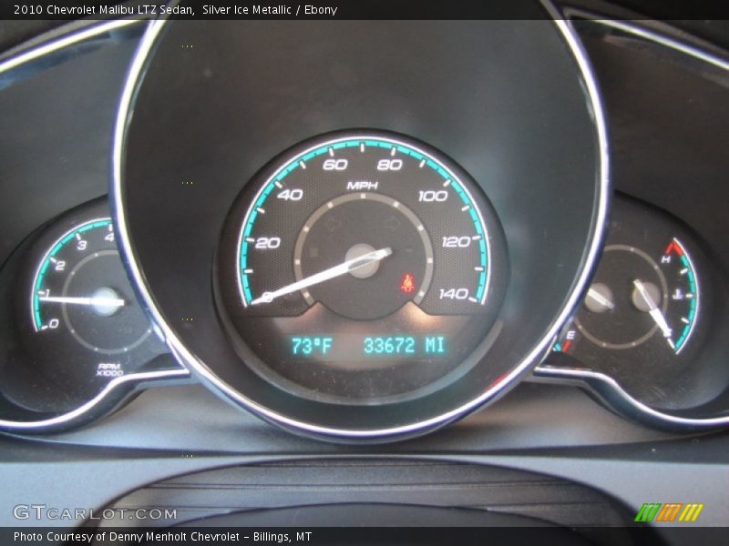 Silver Ice Metallic / Ebony 2010 Chevrolet Malibu LTZ Sedan