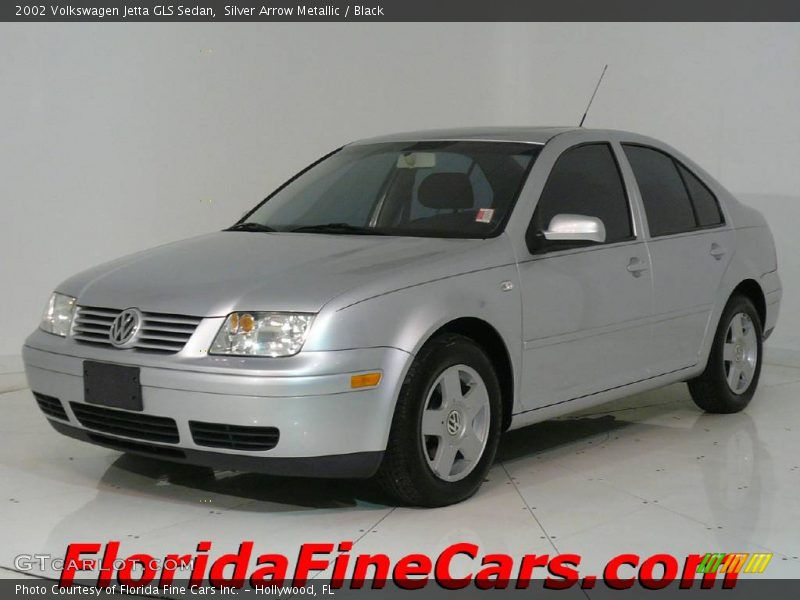 Silver Arrow Metallic / Black 2002 Volkswagen Jetta GLS Sedan