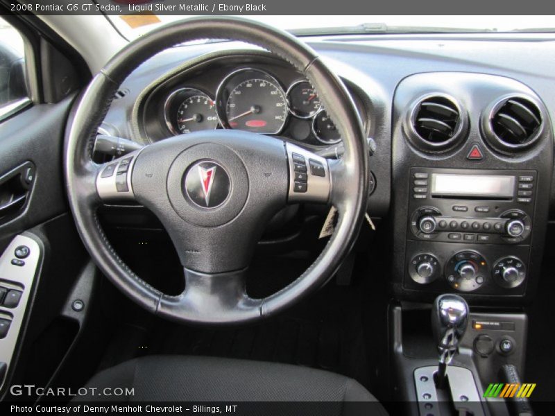 Liquid Silver Metallic / Ebony Black 2008 Pontiac G6 GT Sedan