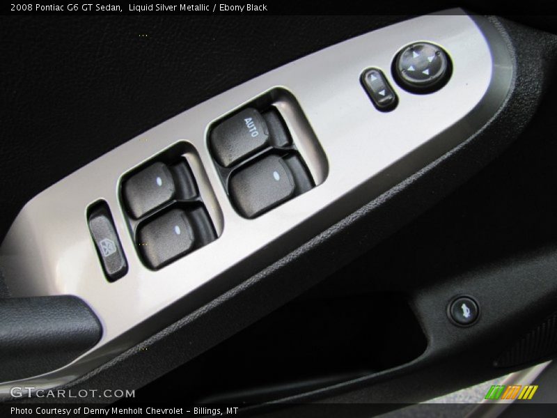 Liquid Silver Metallic / Ebony Black 2008 Pontiac G6 GT Sedan