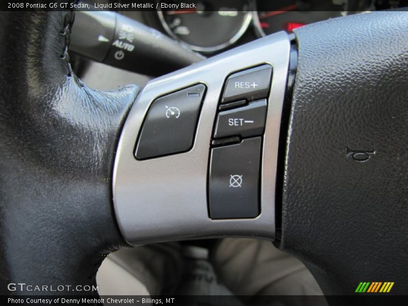 Liquid Silver Metallic / Ebony Black 2008 Pontiac G6 GT Sedan