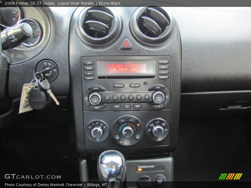 Liquid Silver Metallic / Ebony Black 2008 Pontiac G6 GT Sedan