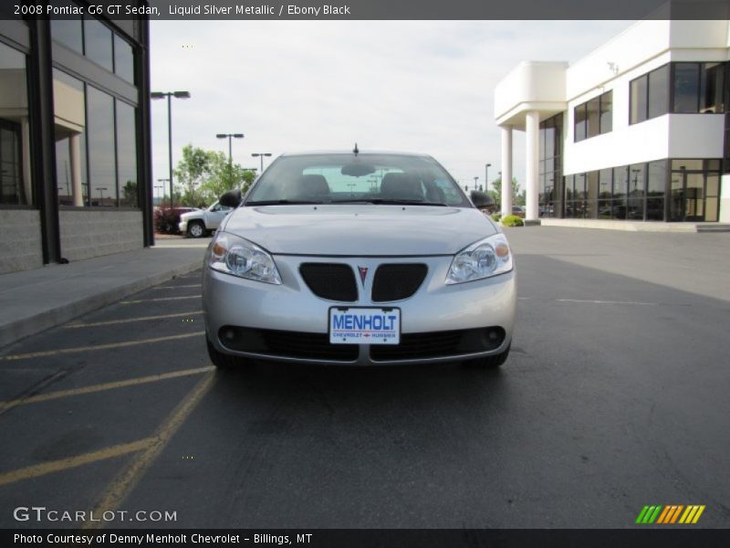 Liquid Silver Metallic / Ebony Black 2008 Pontiac G6 GT Sedan
