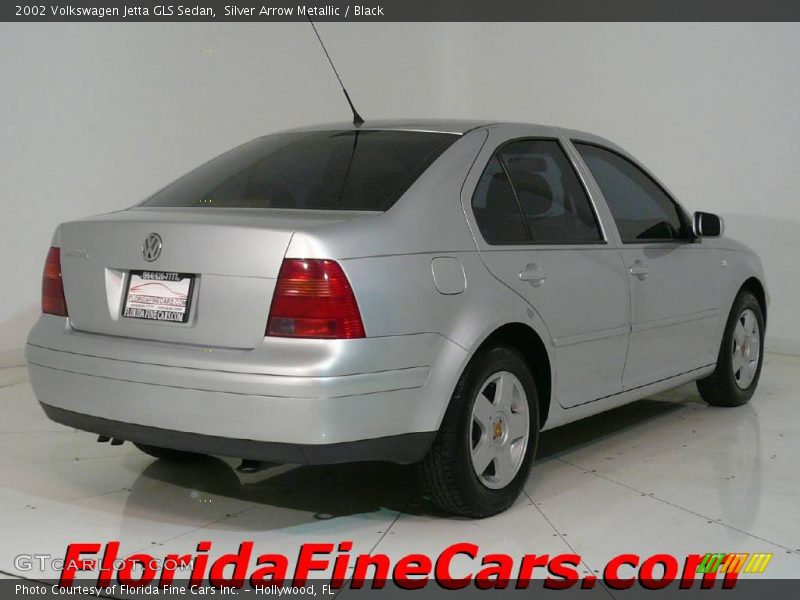 Silver Arrow Metallic / Black 2002 Volkswagen Jetta GLS Sedan